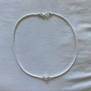 Seed Bead Pearl Necklace